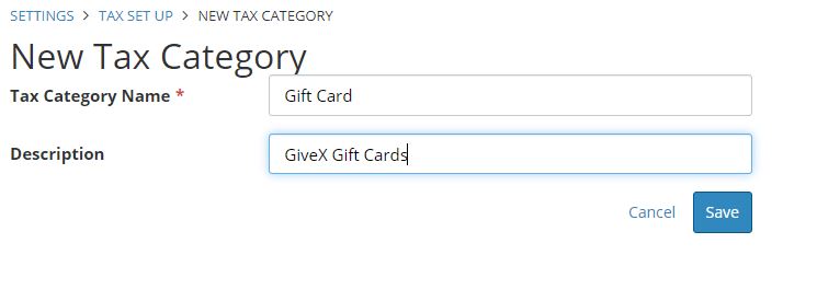 Integrated Gift Card Setup in Hub
